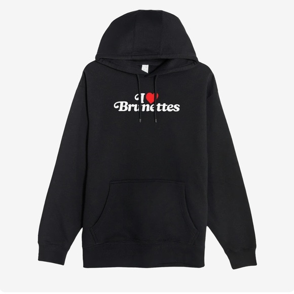 Lane Seven Other - Black 'I Love Brunettes' Hoodie Connor Tomlinson Spectrum Hoodies Large NEW